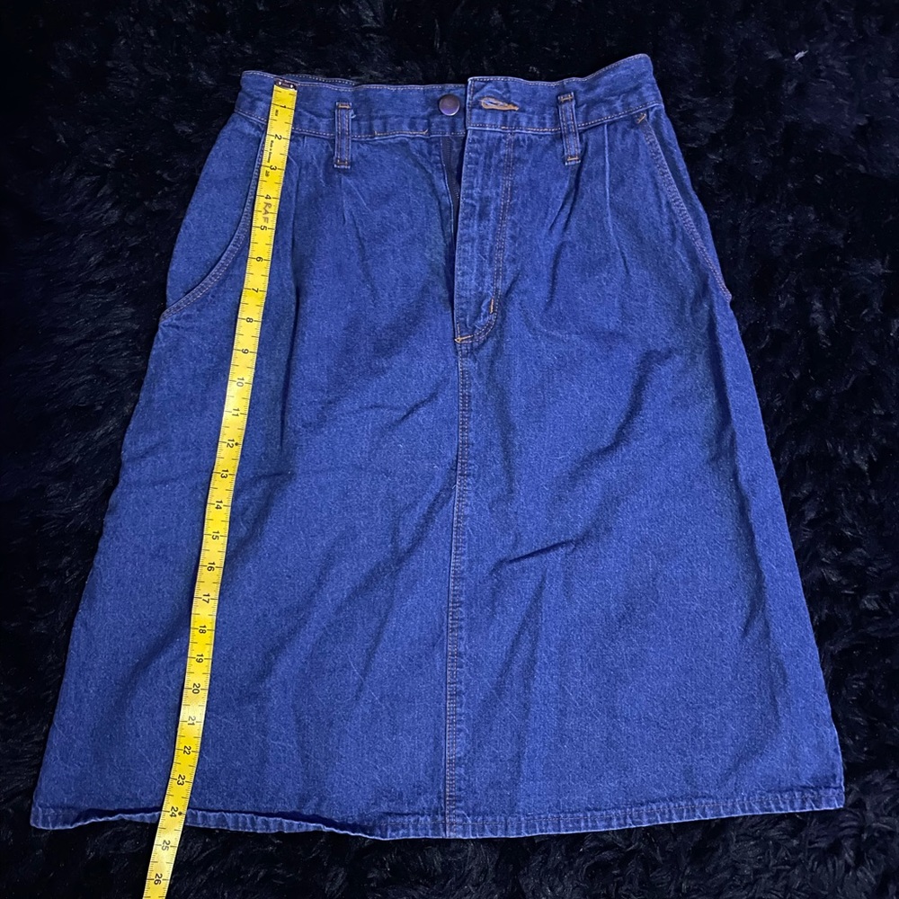 denim dark blue french navy skirt